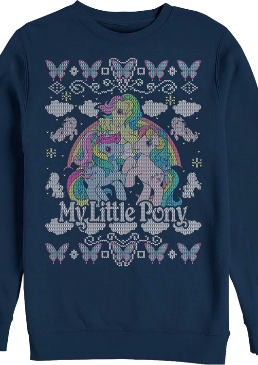 Faux Ugly Knit My Little Pony Christmas Sweatshirt - main product image