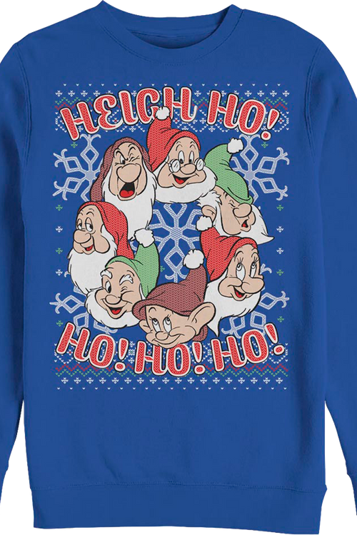 Faux Ugly Knit Seven Dwarfs Disney Christmas Sweatshirtmain product image