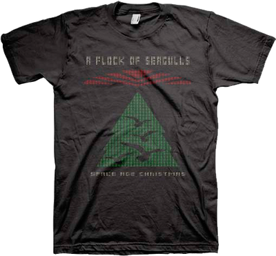 Faux Ugly Knit Space Age Christmas Flock Of Seagulls T-Shirt