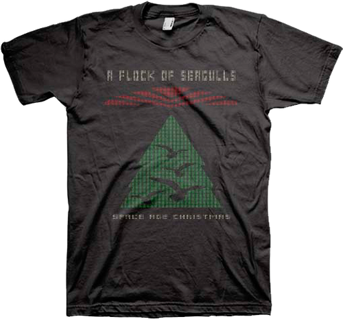 Faux Ugly Knit Space Age Christmas Flock Of Seagulls T-Shirtmain product image
