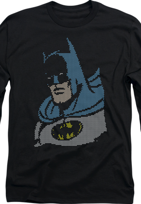 Faux Ugly Sweater Batman Long Sleeve Shirt