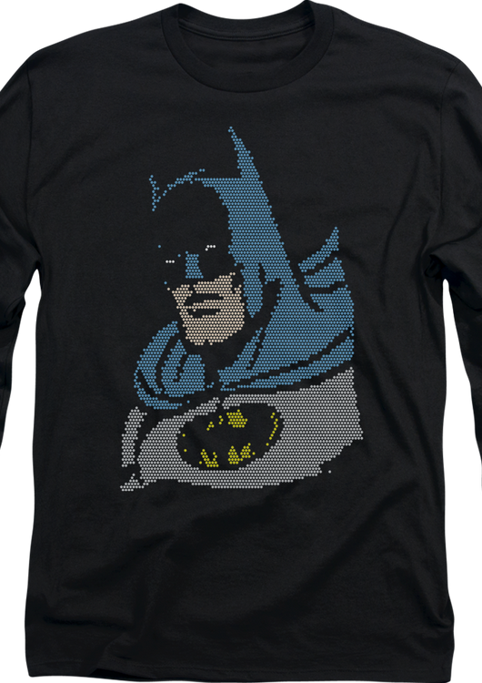 Faux Ugly Sweater Batman Long Sleeve Shirt - main product image