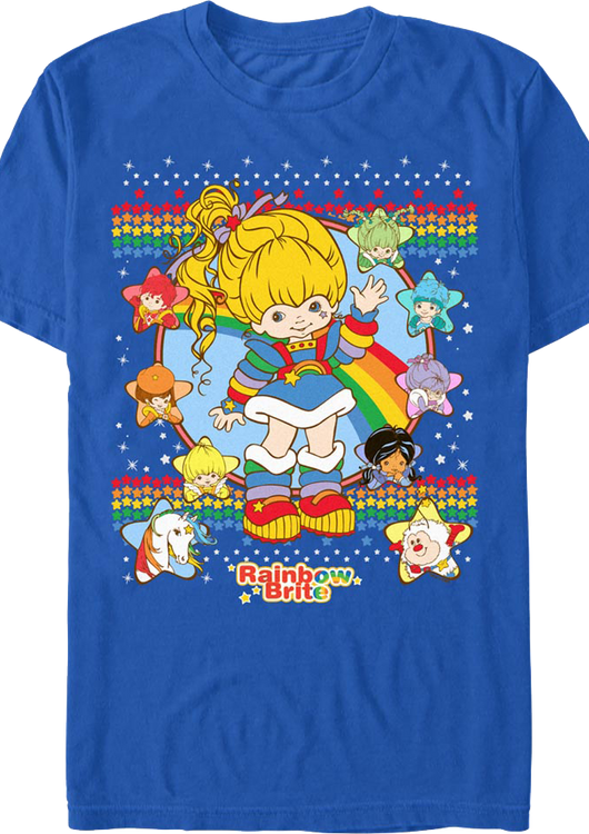 Royal Faux Ugly Sweater Rainbow Brite T-Shirt - main product image