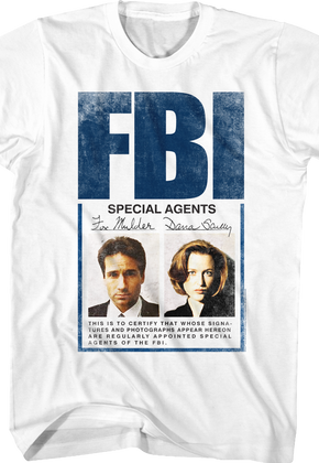 FBI Badge X-Files T-Shirt