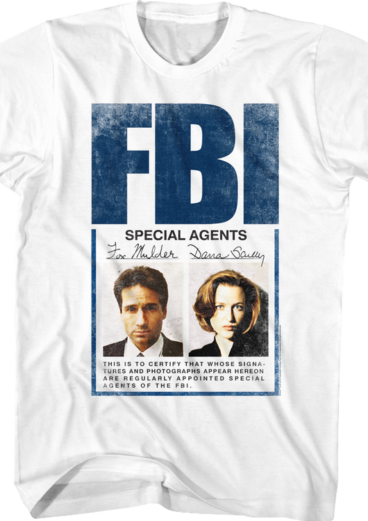 FBI Badge X-Files T-Shirt - main product image