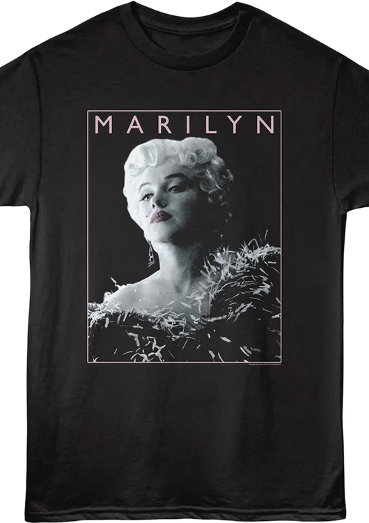 Feathered Dress Marilyn Monroe T-Shirt - main product image