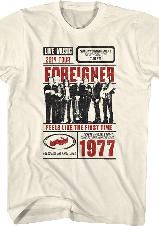 Feels Like The First Time Foreigner T-Shirt - main product image