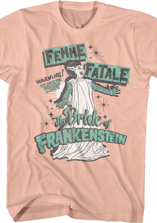 Femme Fatale Bride Of Frankenstein T-Shirt - main product image