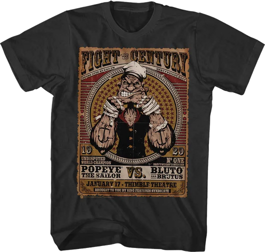 Fight Of The Century Popeye T-Shirt - main product image