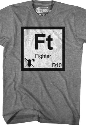 Fighter Element Symbol Dungeons & Dragons T-Shirt