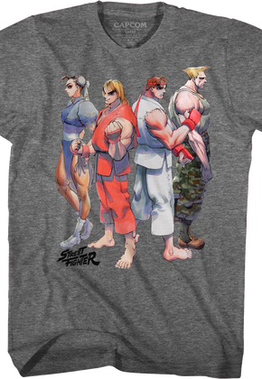 Fighters Lined Up Street Fighter T-Shirt
