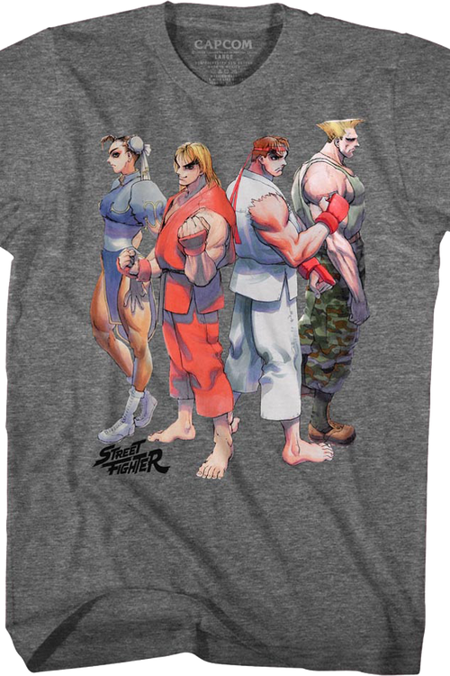 Fighters Lined Up Street Fighter T-Shirtmain product image