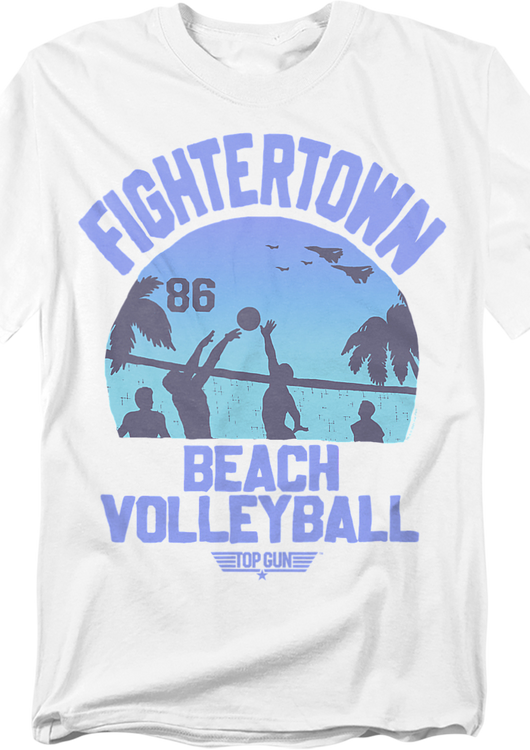 Fightertown Beach Volleyball Top Gun T-Shirt - main product image