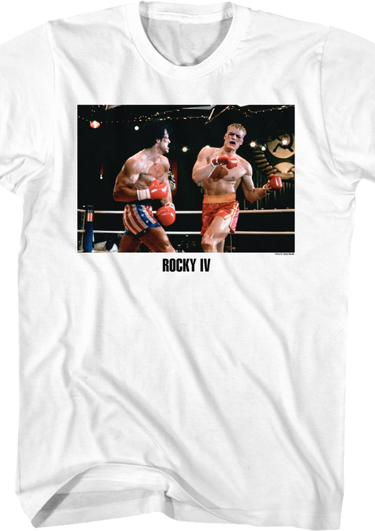 Fighting Drago Photo Rocky IV T-Shirt - main product image