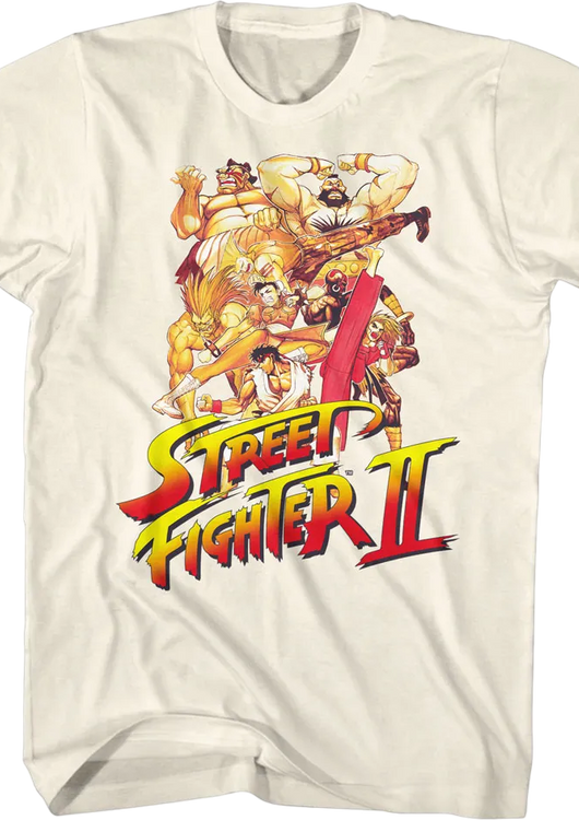 Fighting Poses Street Fighter II T-Shirt - main product image