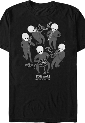 Figrin D'an and the Modal Nodes Concert Poster Star Wars T-Shirt
