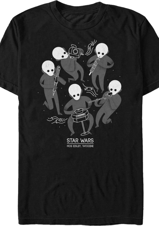 Figrin D'an and the Modal Nodes Concert Poster Star Wars T-Shirt - main product image