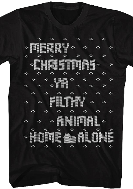 Filthy Animal Cross Stitch Home Alone T-Shirt - main product image