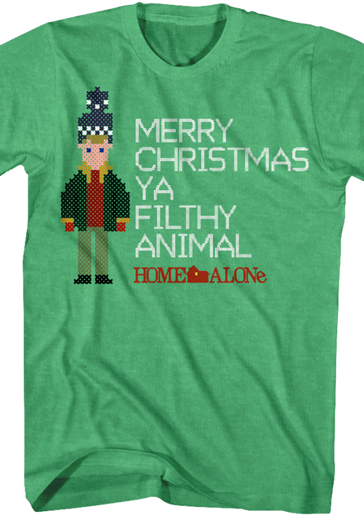 Merry Christmas Filthy Animal Home Alone T-Shirt - main product image
