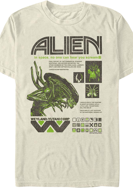 Final Report Alien T-Shirt - main product image