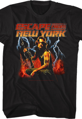 Fire And Lightning Escape From New York T-Shirt
