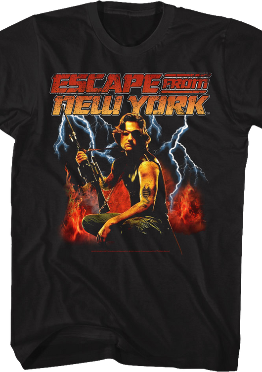 Fire And Lightning Escape From New York T-Shirt - main product image