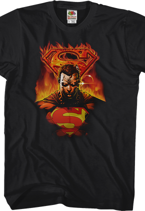 Fire Logo Superman T-Shirt