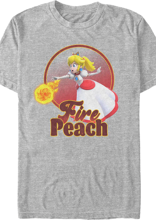 Fire Peach Super Mario Bros. T-Shirt - main product image