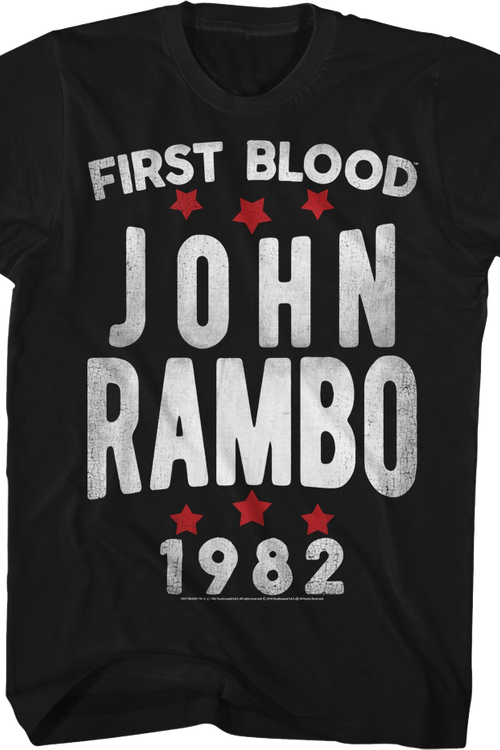First Blood 1982 Rambo T-Shirtmain product image
