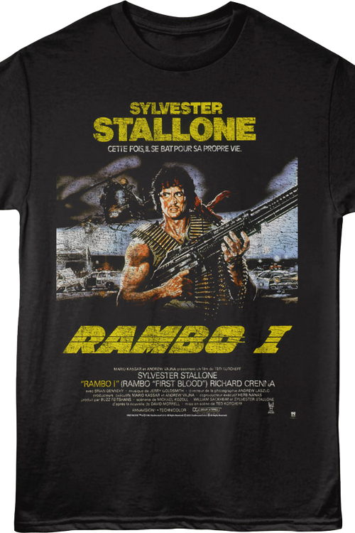 Rambo I French Poster Rambo T-Shirtmain product image