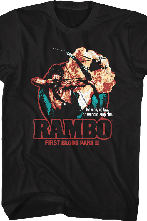 First Blood Part II Collage Poster Rambo T-Shirt - main product image