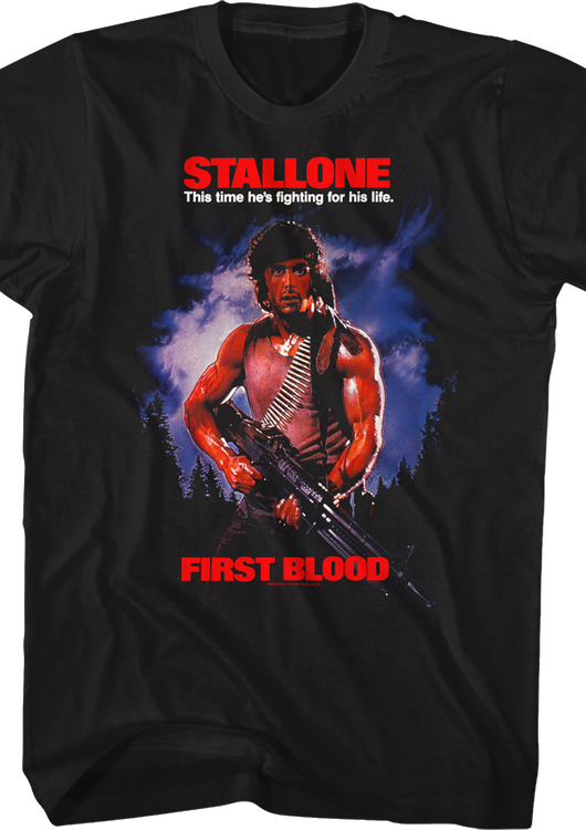 First Blood Poster Rambo T-Shirt - main product image