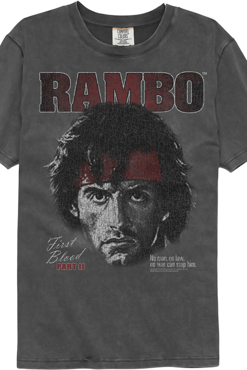 First Blood Pt 2 Portrait Rambo Comfort Colors Brand T-Shirtmain product image
