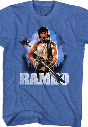 First Blood Retro Poster Rambo T-Shirt