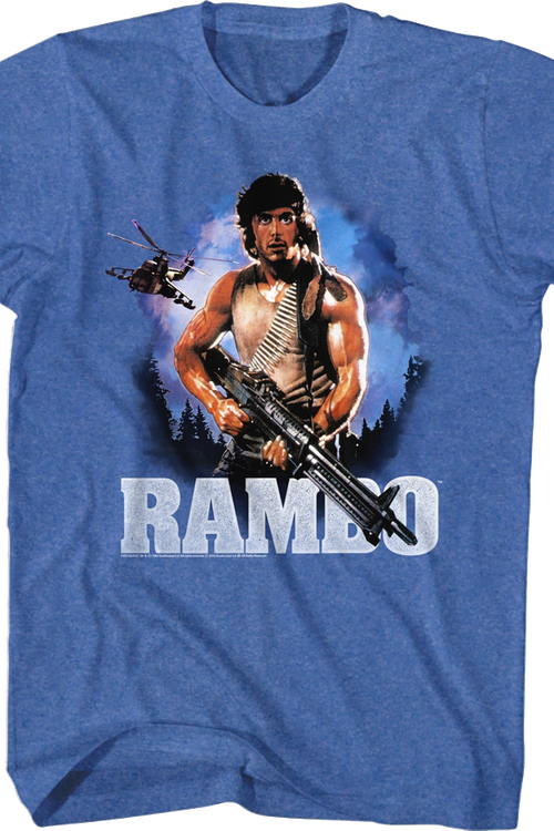 First Blood Retro Poster Rambo T-Shirtmain product image