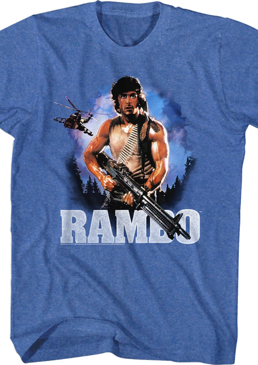 First Blood Retro Poster Rambo T-Shirt - main product image