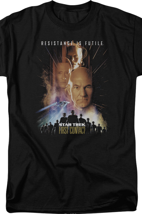 First Contact Poster Star Trek T-Shirt - main product image
