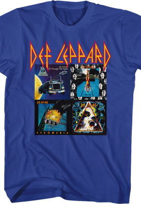 First Four Album Covers Def Leppard T-Shirt