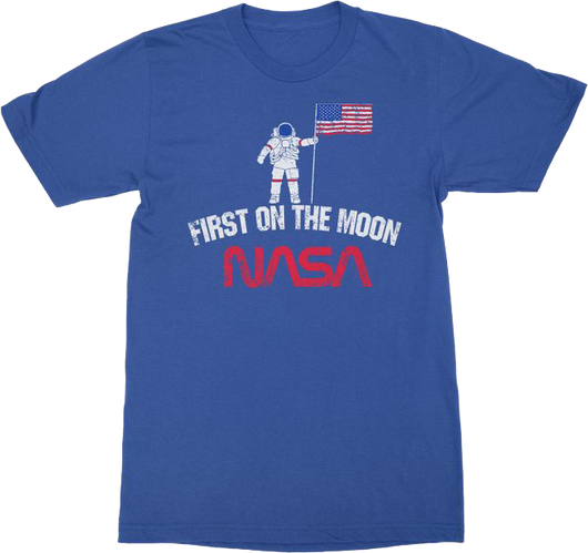 First On The Moon NASA T-Shirt - main product image