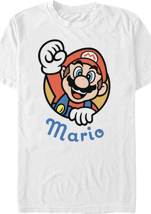 White Fist Pump Super Mario Bros. T-Shirt - main product image