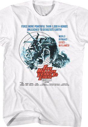 Five Million Years To Earth Hammer Films T-Shirt