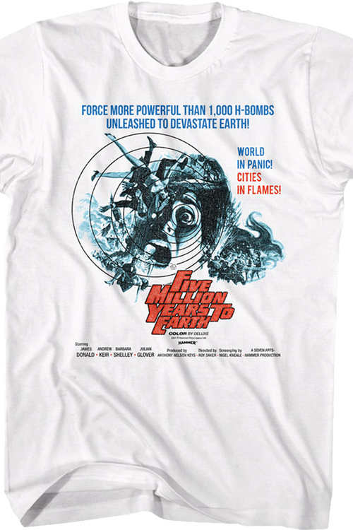 Five Million Years To Earth Hammer Films T-Shirtmain product image