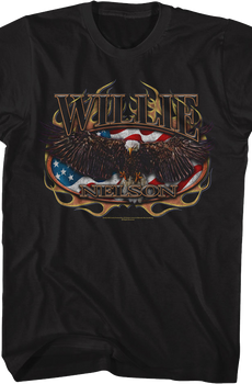 Flag & Eagle Willie Nelson T-Shirt