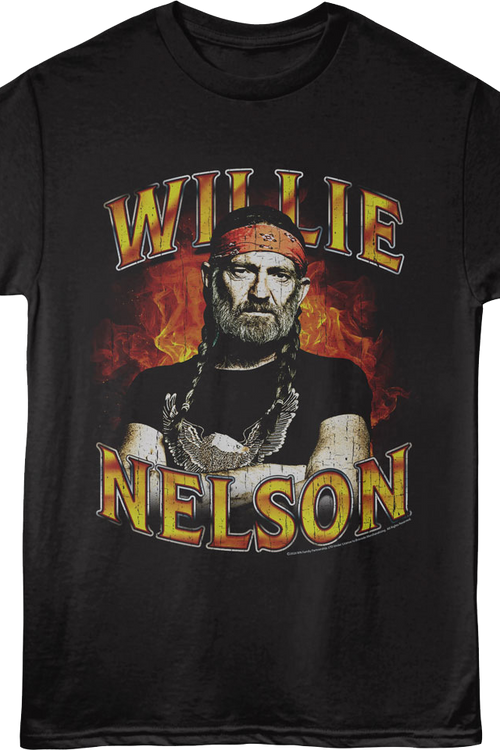 Flames Willie Nelson T-Shirtmain product image