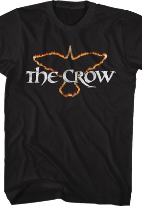 Flaming Logo The Crow T-Shirt