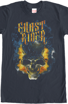 Flaming Skull Ghost Rider T-Shirt