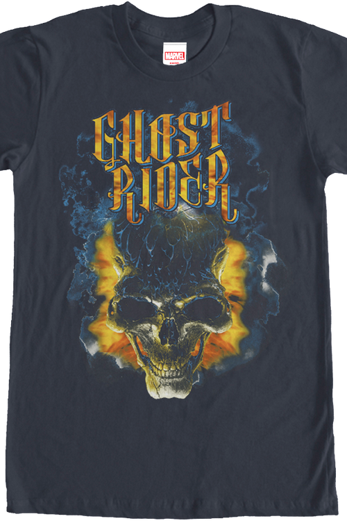 Flaming Skull Ghost Rider T-Shirt - main product image