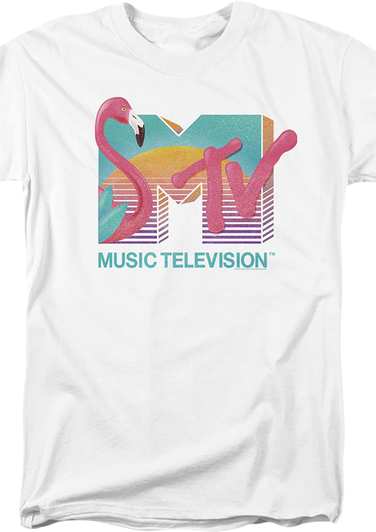 Flamingo Sunset Logo MTV T-Shirt - main product image