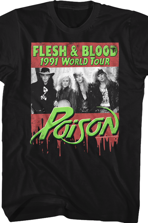 Flesh & Blood 1991 World Tour Poison T-Shirtmain product image