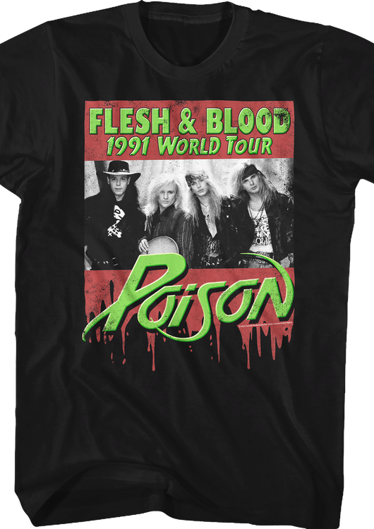 Flesh & Blood 1991 World Tour Poison T-Shirt - main product image